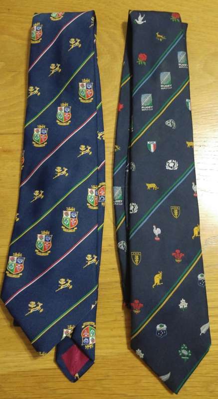 British Lions Tour SA 1997 Limited Edition Tie & 1995 Rugby World Cup Tie